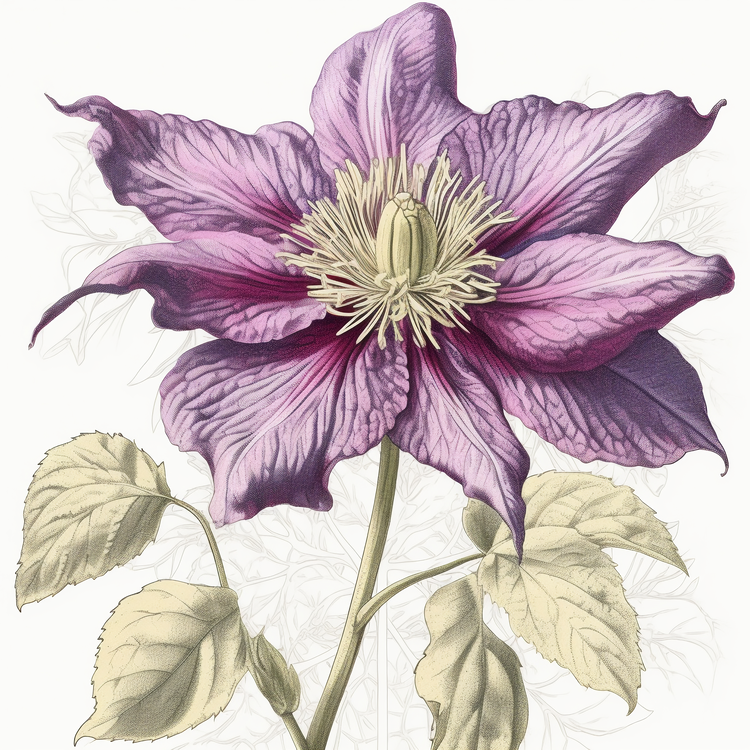 Clematis Flower,Clematis,Purple