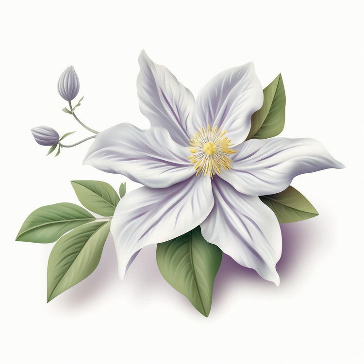 Clematis Flower,White,Flower