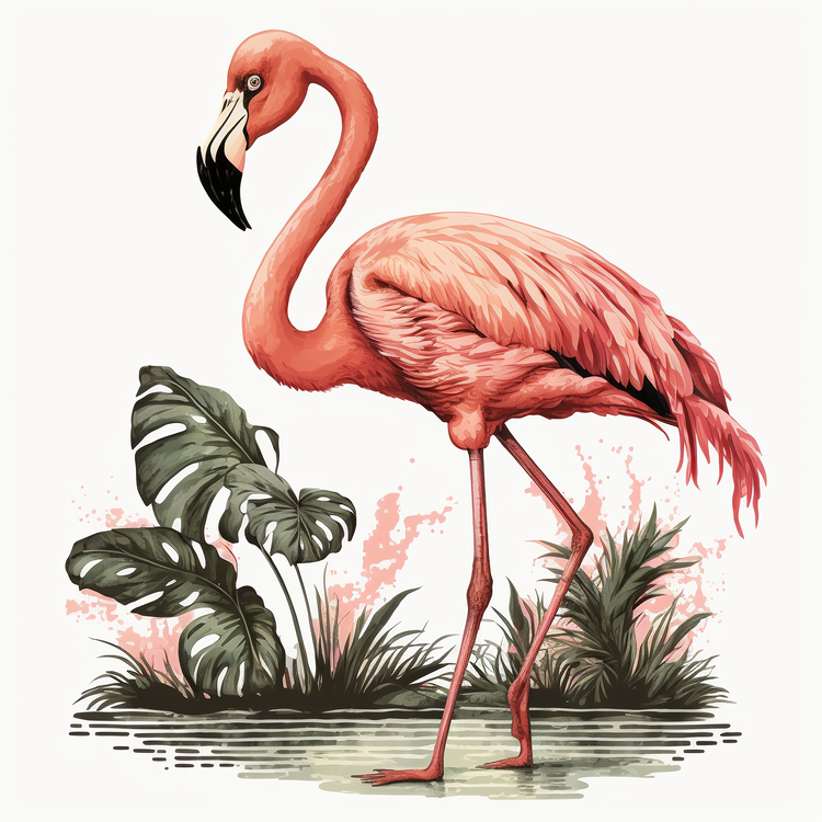 Flamingo,Bird,Pink