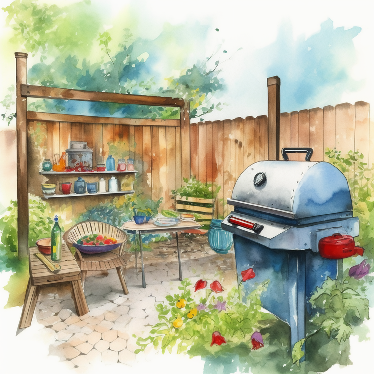 Backyard Barbecue,Outdoor,Garden