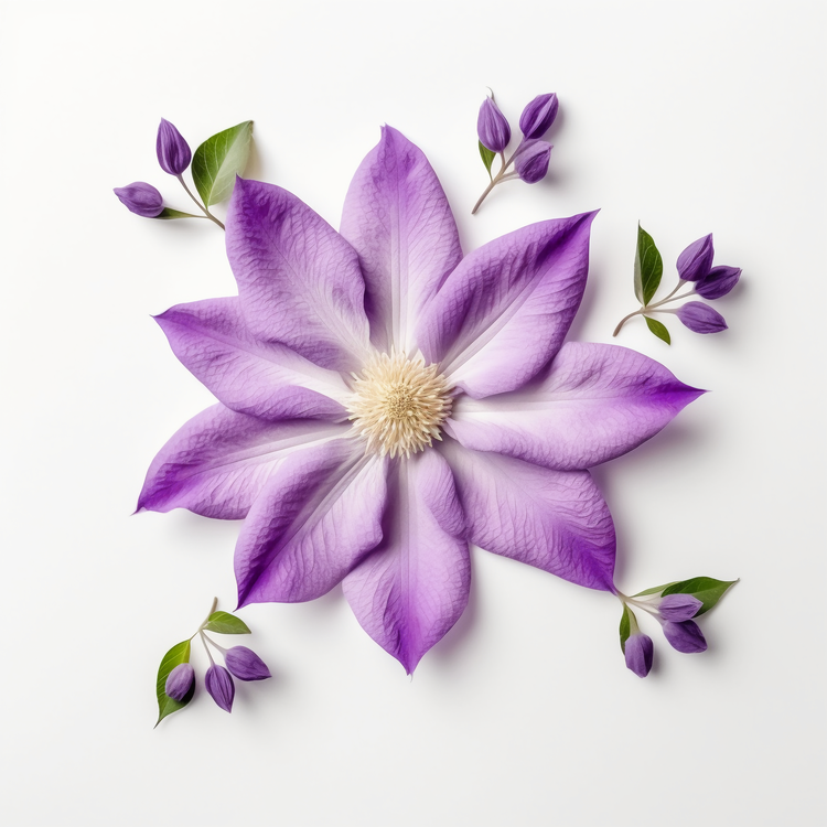 Clematis Flower,Purple Flower,Clmenta