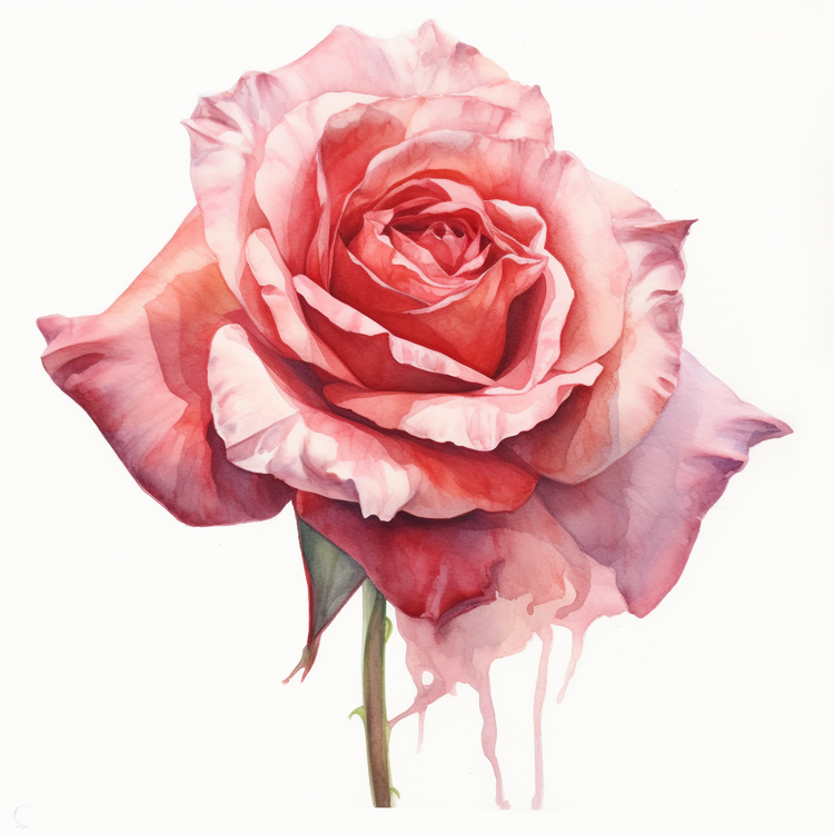 Watercolor Rose,Watercolor,Rose