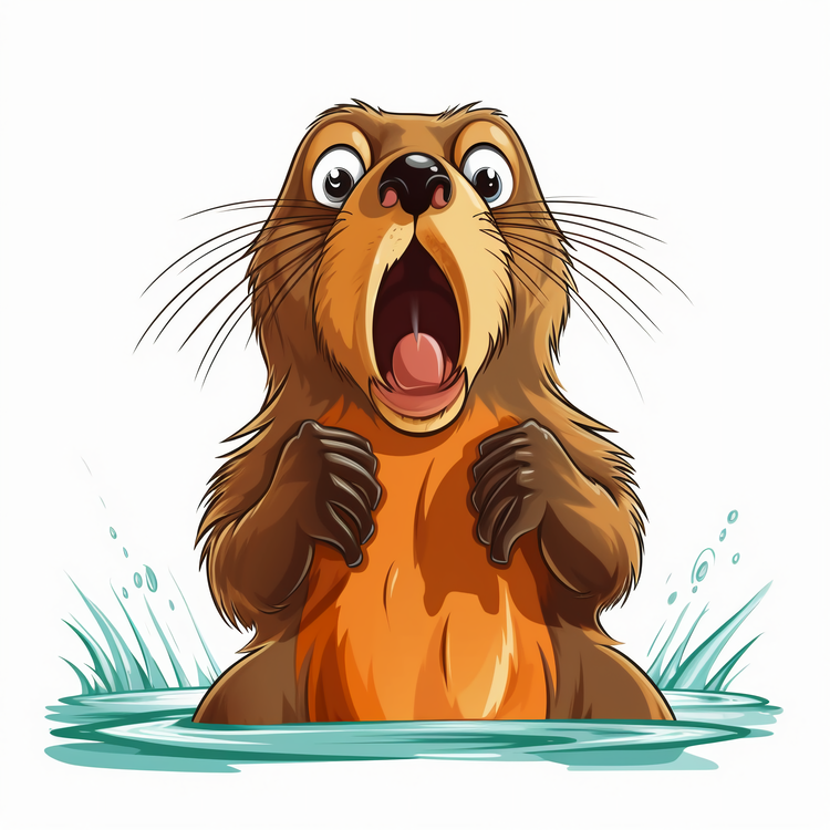 Cute Beaver,Otter,Wildlife