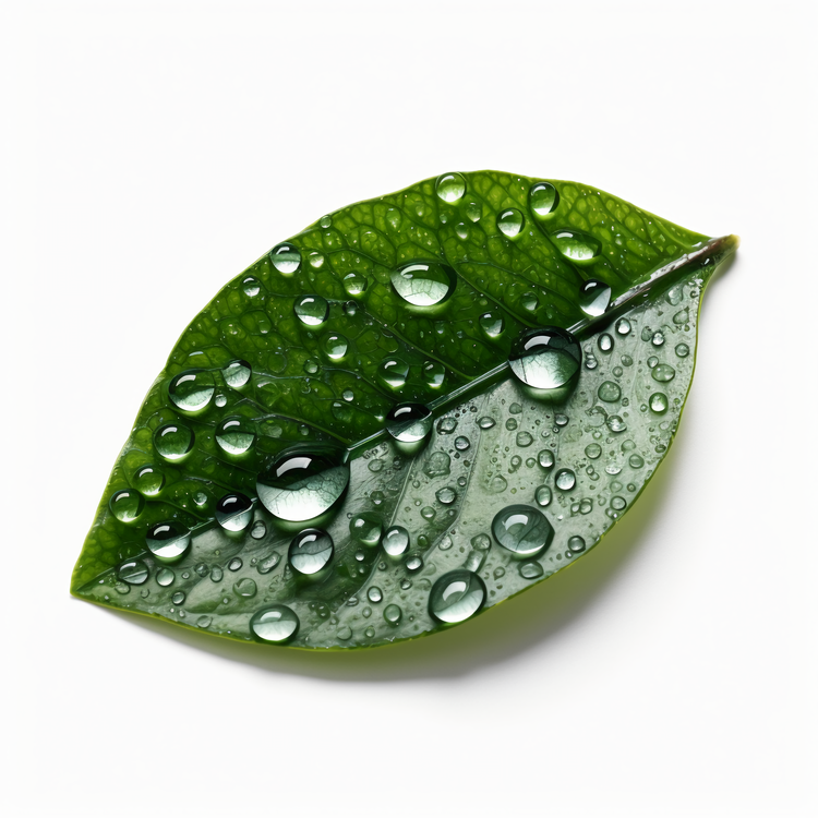 Water Drops On Leaf,Leaf,Green