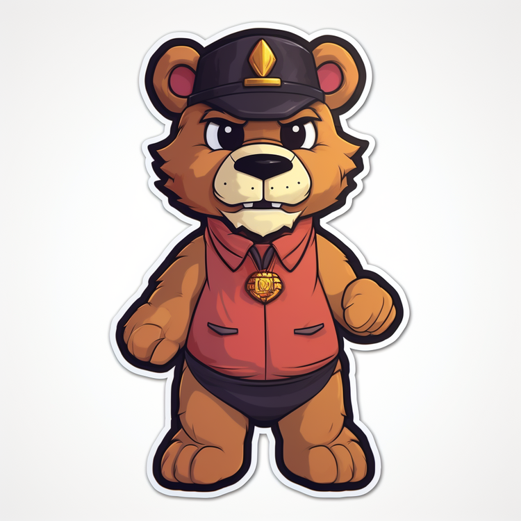 Five Nights At Freddys,Policeman,Bear