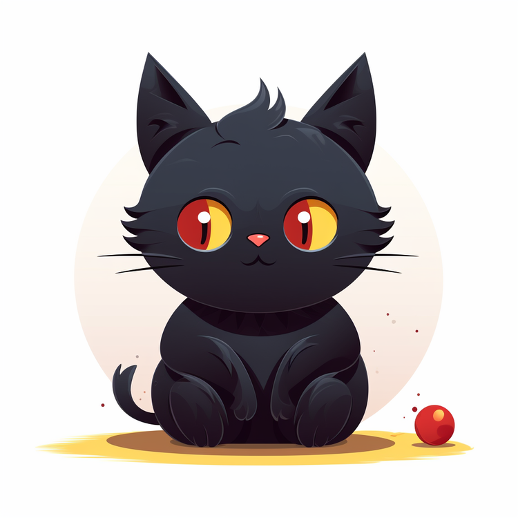 Halloween Black Cat,Cute,Black