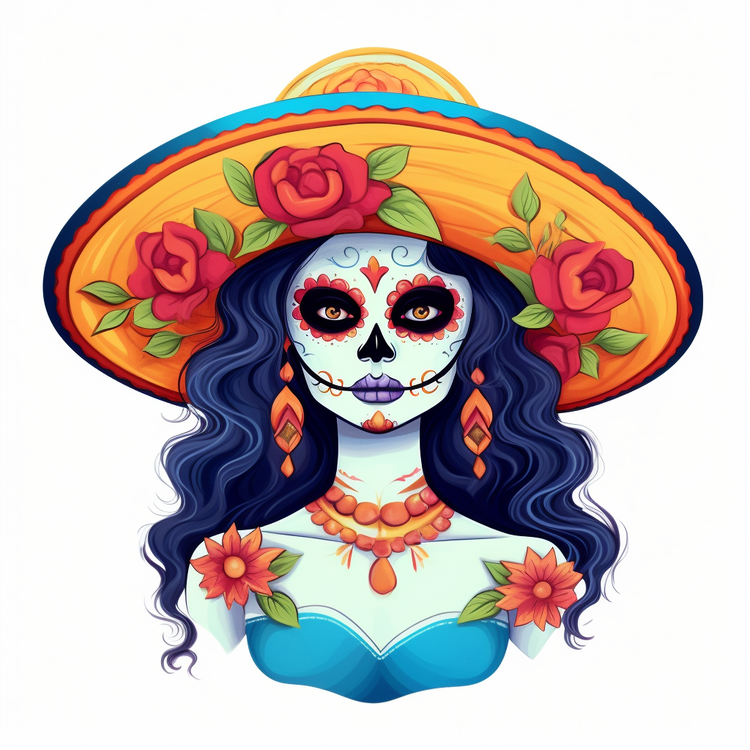 Dia De Los Muertos,Day Of The Dead,Sugar Skull