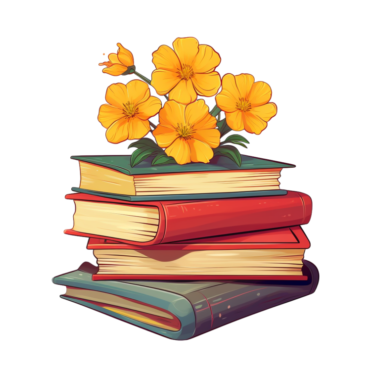 International Literacy Day,Book,Yellow Flowers