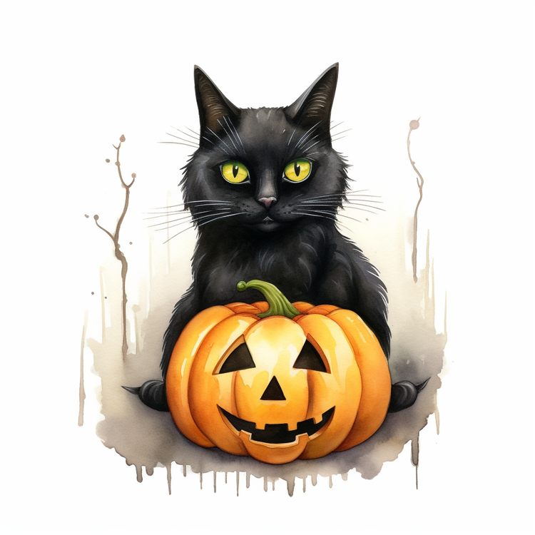 Halloween Black Cat,Cat,Black Cat