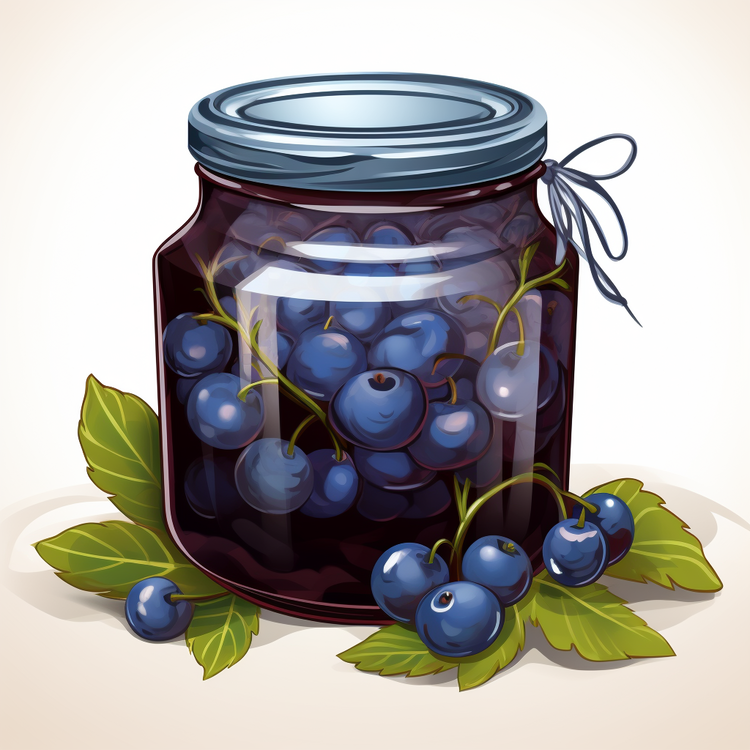Fruit Jam,Glass Jar,Berries