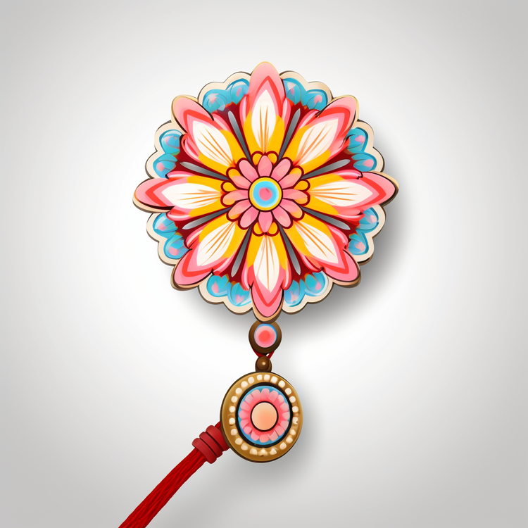 Raksha Bandhan,Flower,Red Cord