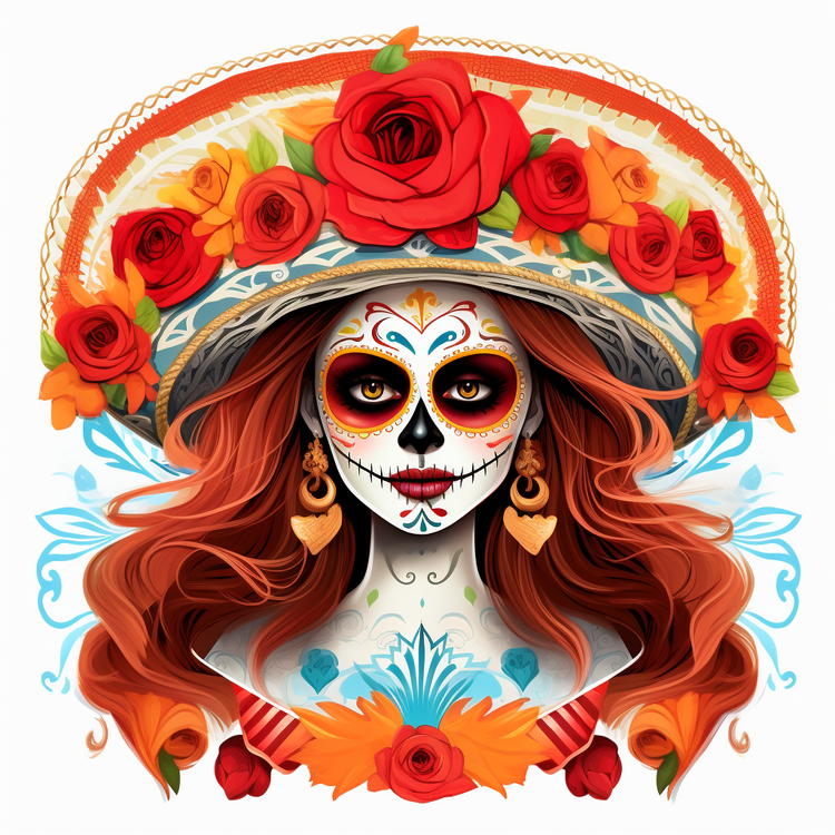 Dia De Los Muertos,Day Of The Dead,Skull Makeup