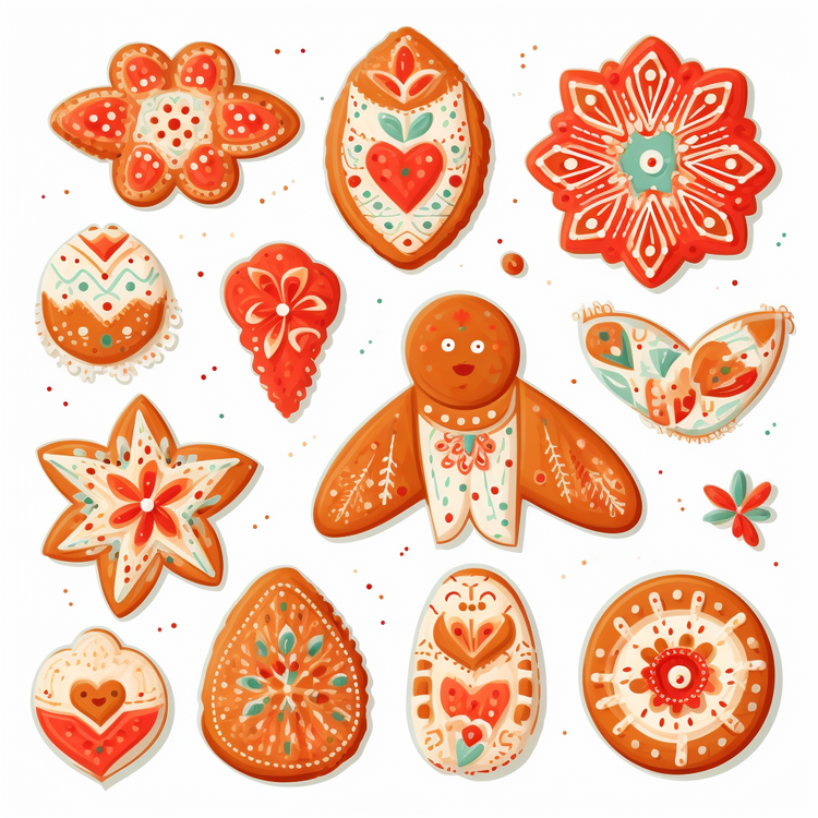 Christmas Cookie,Baked Goods,Cake Decorations