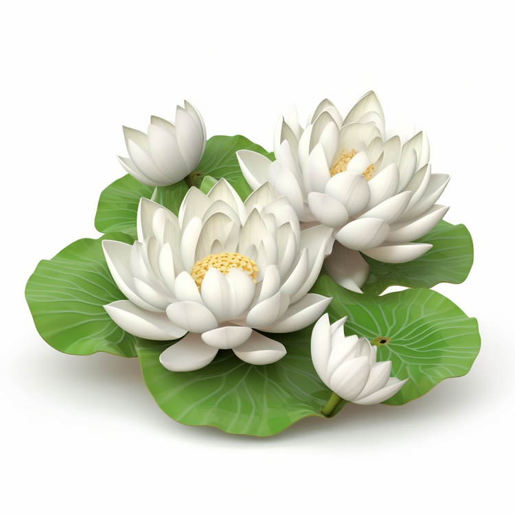 White Lotus Flower,White Water Lilies,Water Lilies