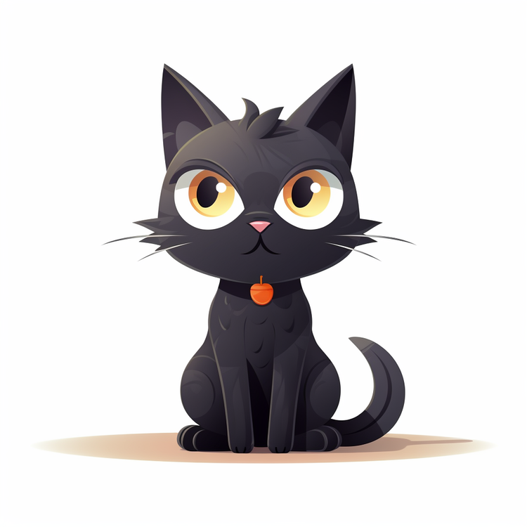Halloween Black Cat,Cute,Black