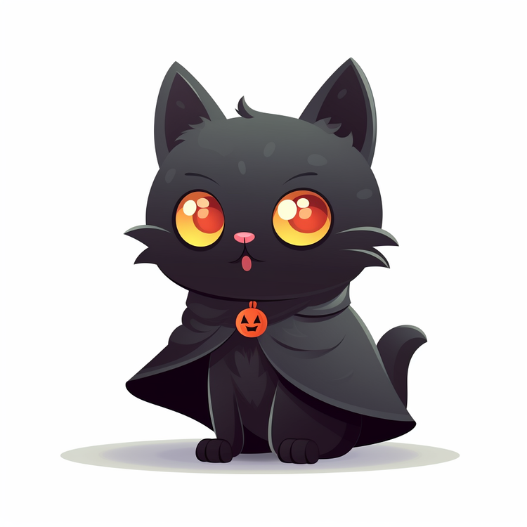 Halloween Black Cat,Black Cat,Cute