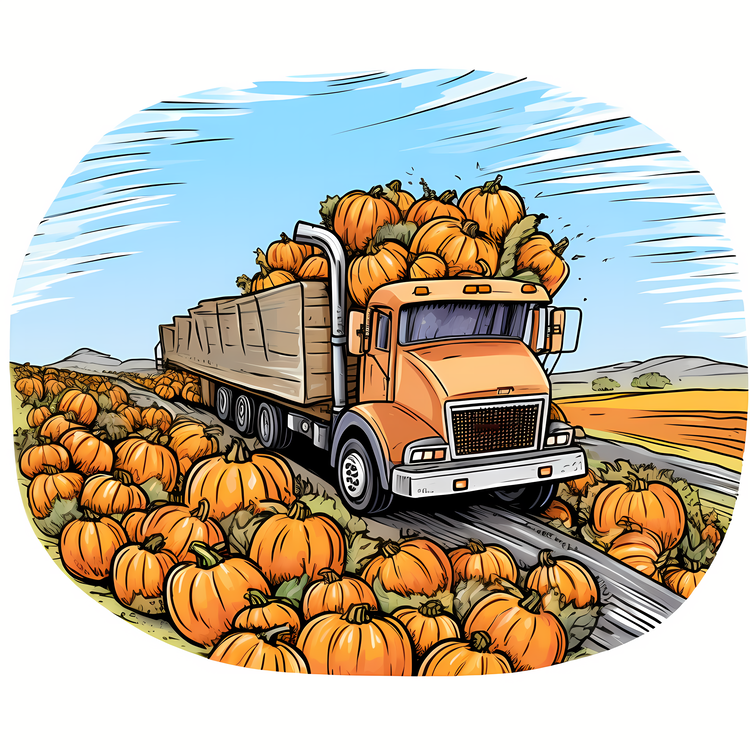 Harvest Truck,Pumpkins,Others