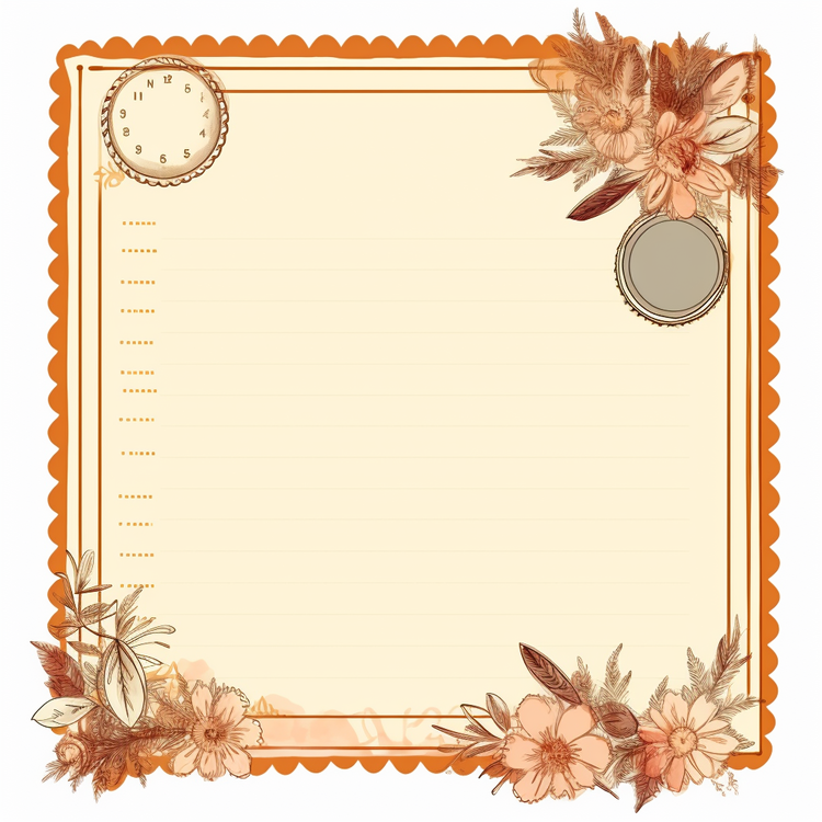 Note Template,Border,Frame
