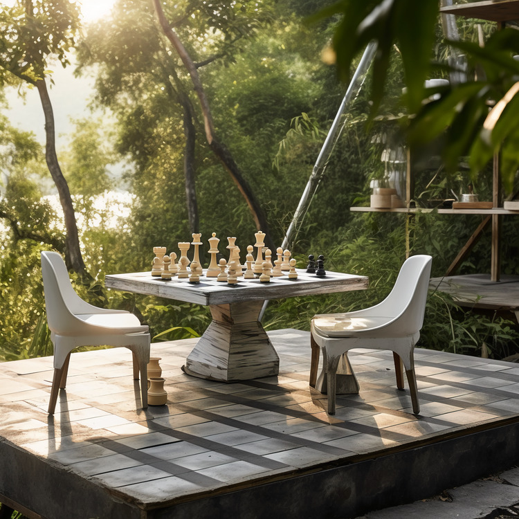 Chess Table,Outdoor Chess Table,Wooden Chess Table