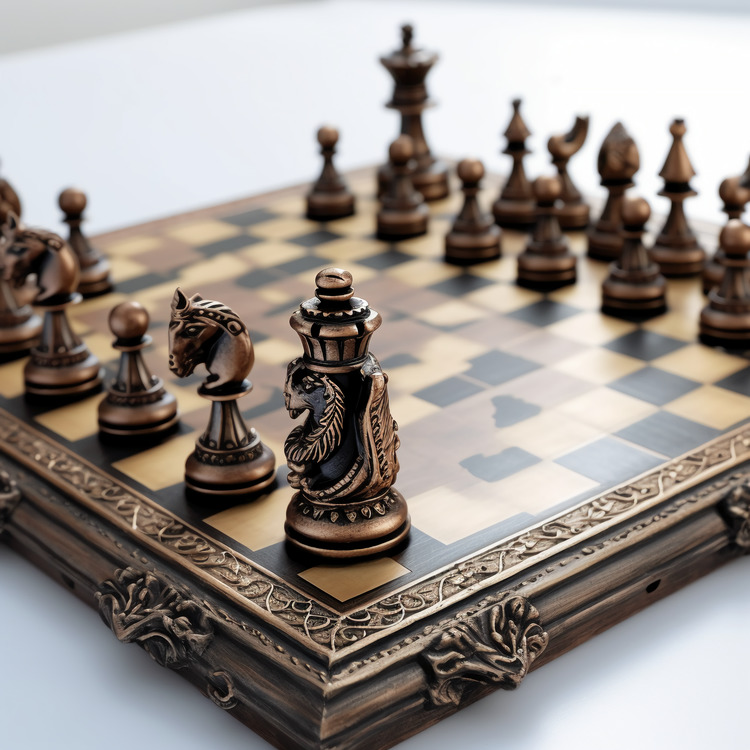 Chess Board,Ornate Design,Intricate Details