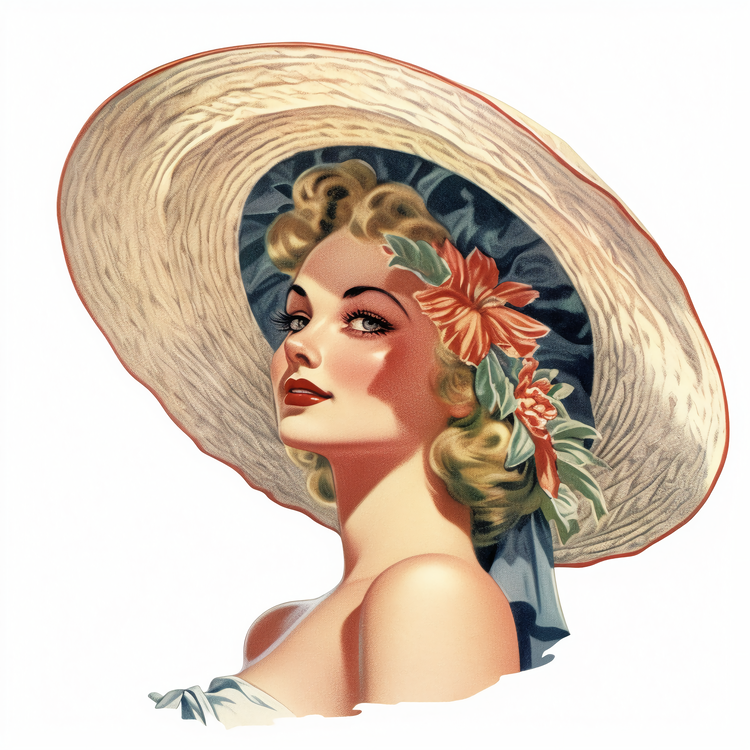 Summer Hat,Sun Hat,Vintage