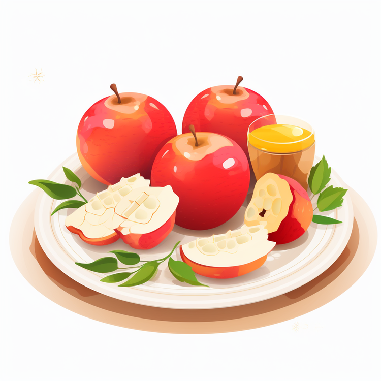 Rosh Hashanah,Red Apples,Lemon