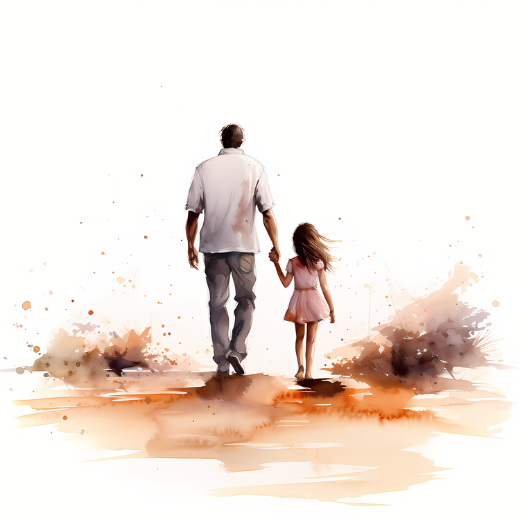 Dad And Daughter Walk,Others