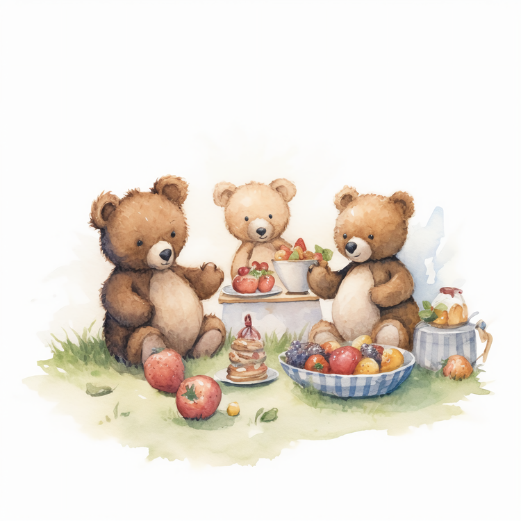 Teddy Bear Picnic,Bears,Camping