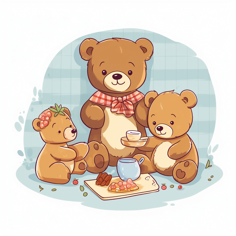 Teddy Bear Picnic,Brown Bear,Tea Party