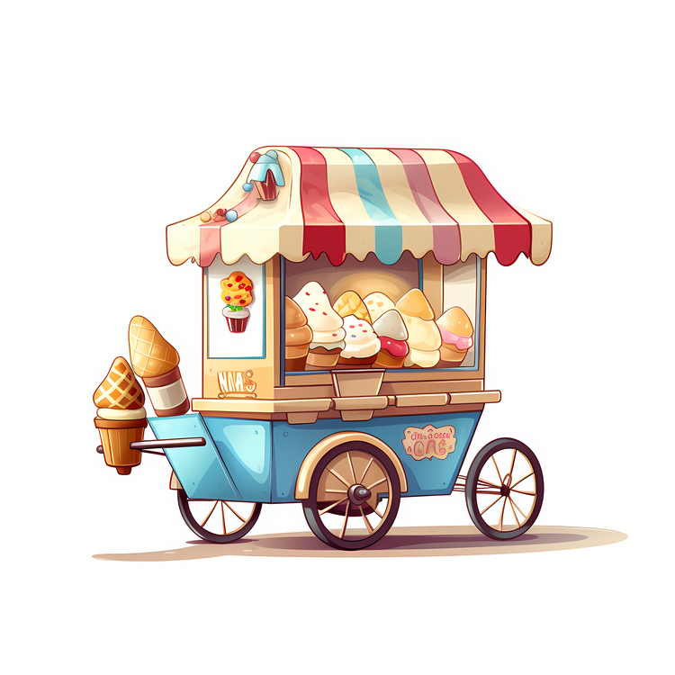 Hot-dog Seller - Vector Illustration Royalty Free SVG, Cliparts