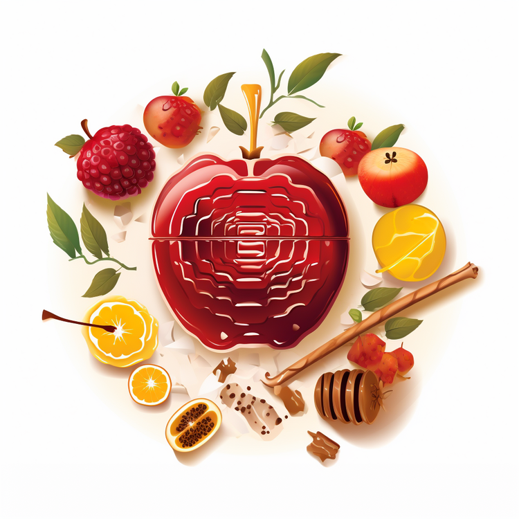 Rosh Hashanah,Red Apple,Fruit