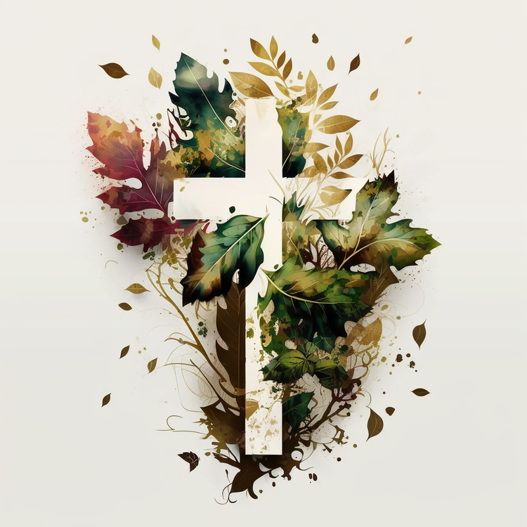 Holy Cross,Cross,Leaves
