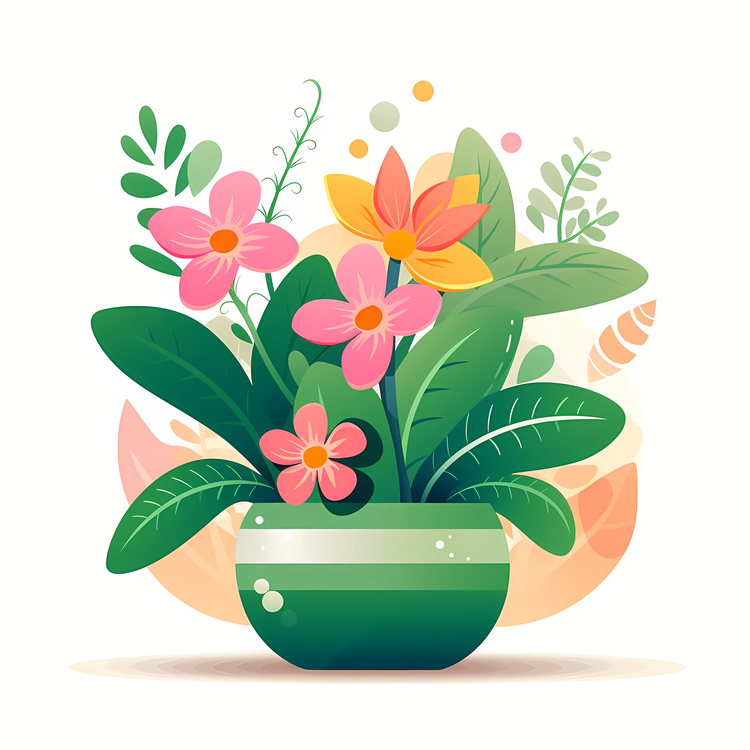 Flower Plant With Pot,Others