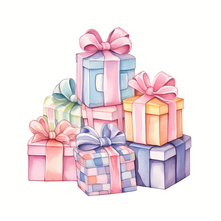 Watercolor Gift Boxes,Others