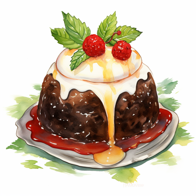 Christmas Pudding,Pie,Chocolate