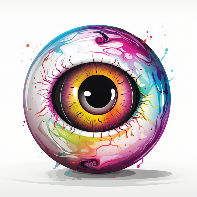 Halloween Eyeball,Colorful,Eye