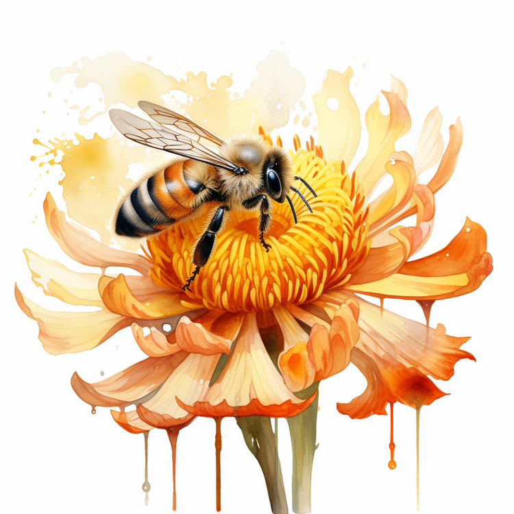 Honey Bee,Bee,Flower