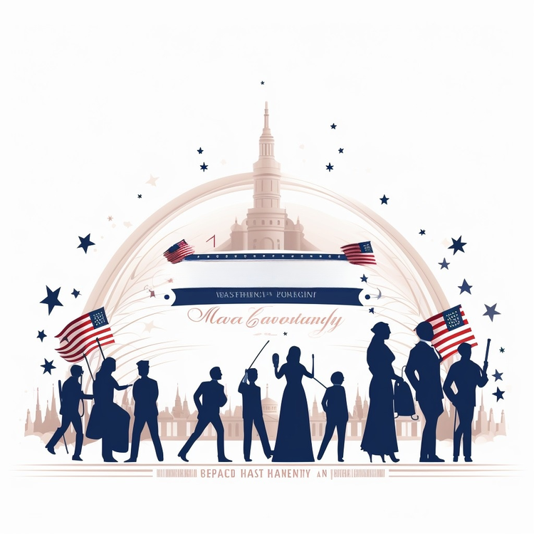 Constitution Day And Citizenship Day,Silhouette,People