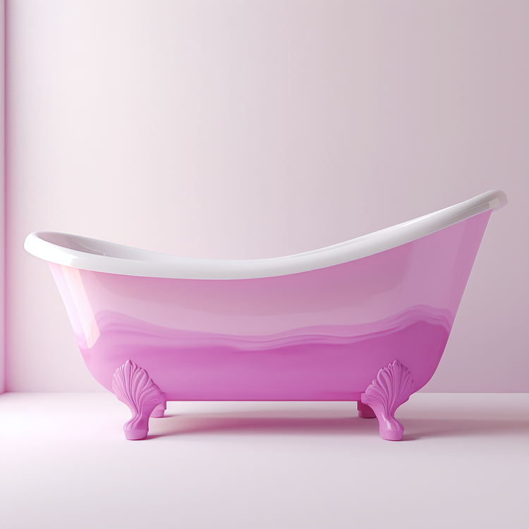 Bathtub,Pink,Pastel