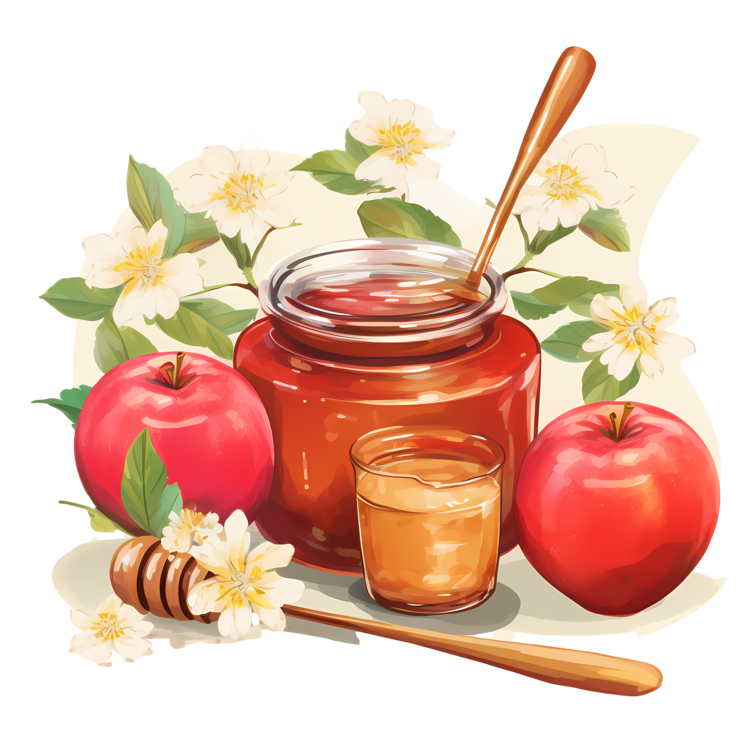 Honey Jar With Apple,Others