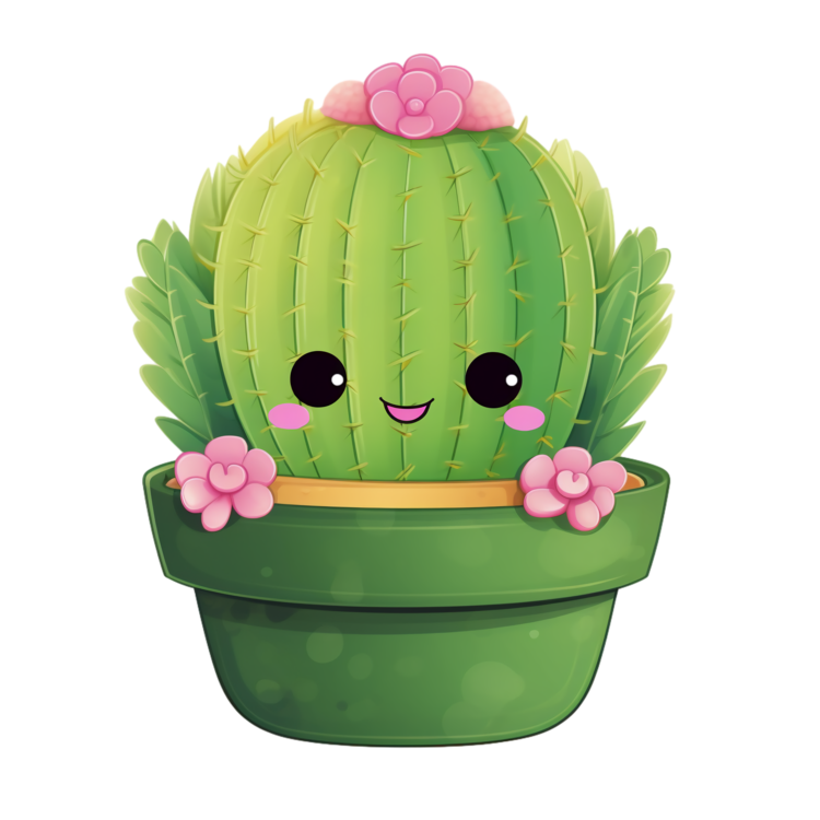 Succulent Cactus,Cute,Green