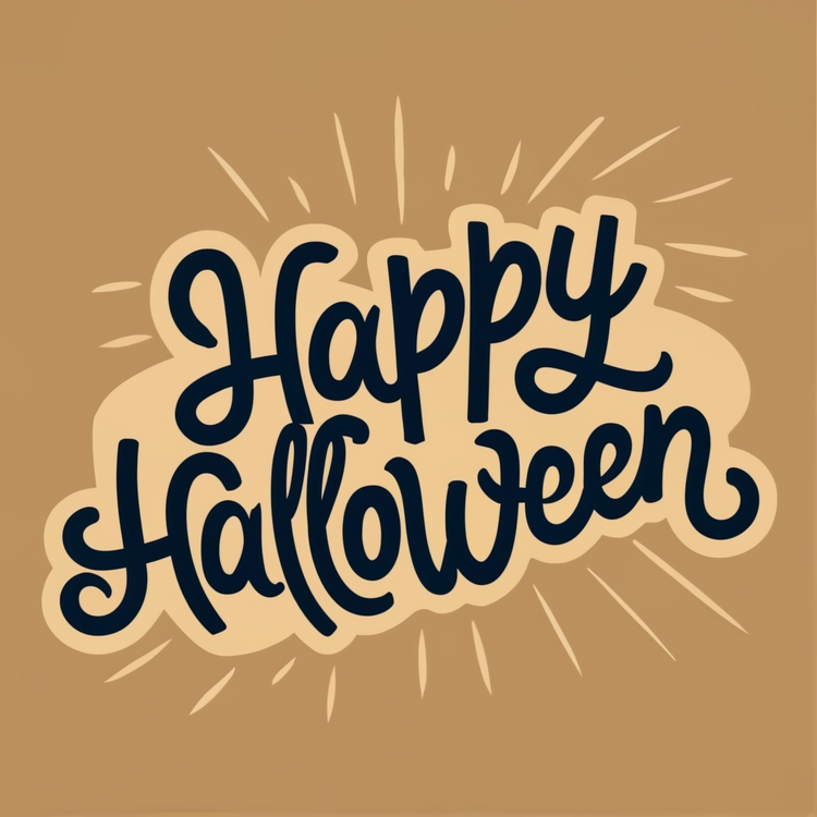 Happy Halloween,Handwritten Lettering,Typography