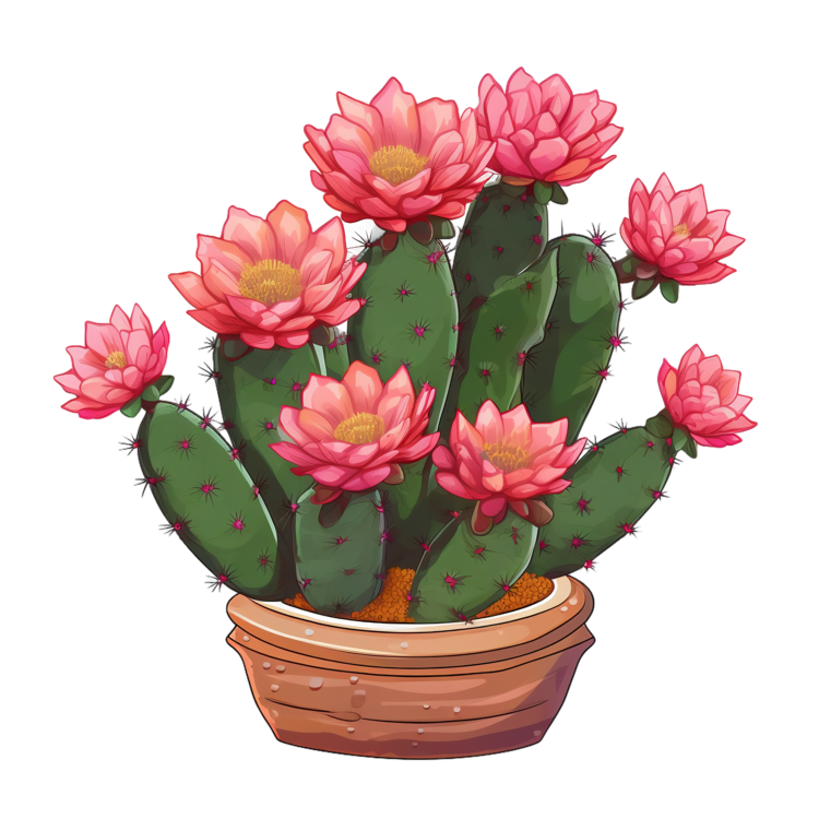 Succulent Cactus,Cactus,Potted Plant