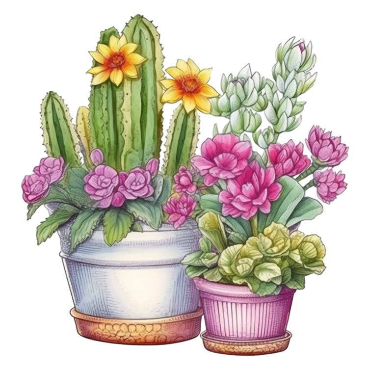 Succulent Cactus,Potted Plants,Succulents