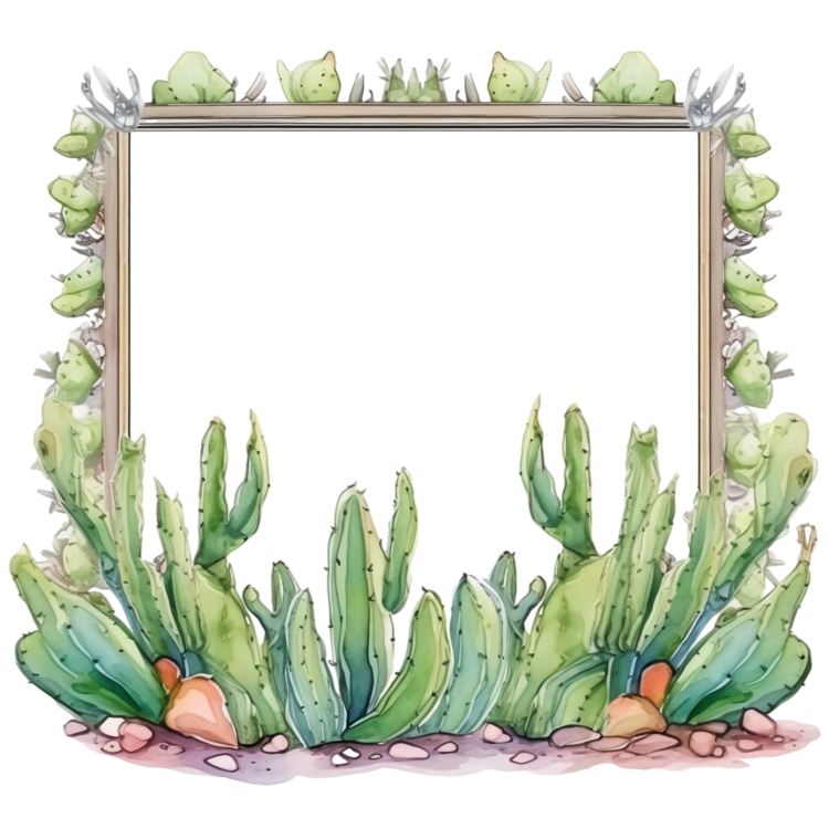 Succulent Cactus,Cactus,Frame
