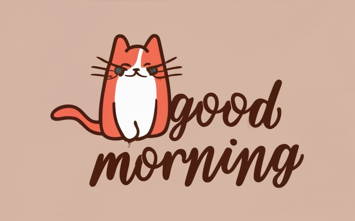 Good Morning,Kitten,Cute Cat