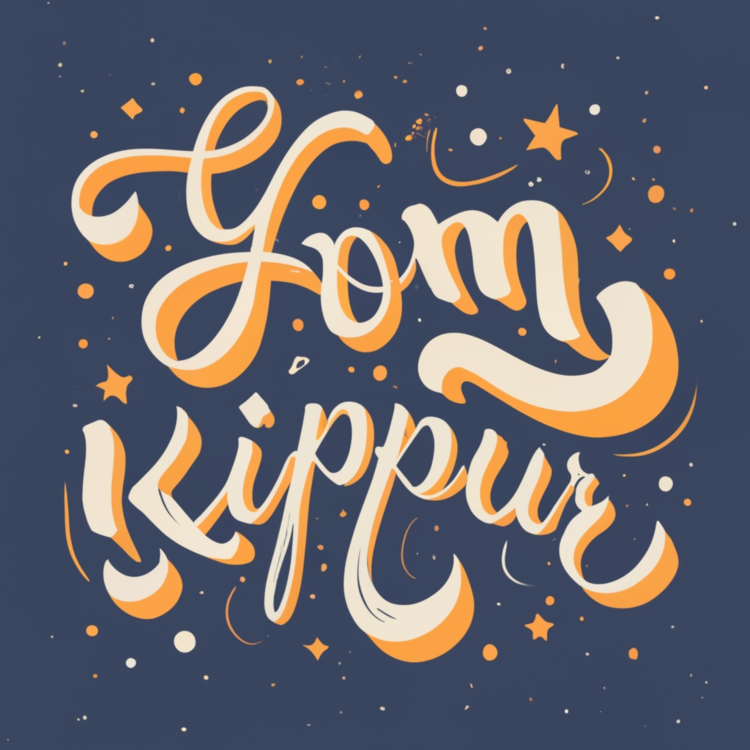 Yom Kippur,Calligraphy,Lettering