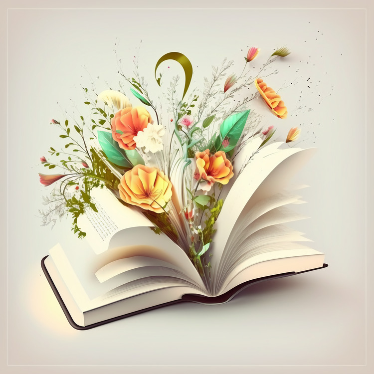 Book,Reading Day,Flowers
