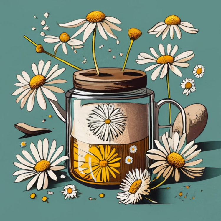 Chamomile Tea,Daisies,Flowers