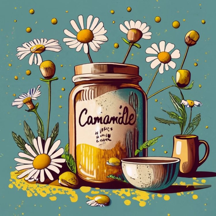 Chamomile Tea,Honey,Wildflowers